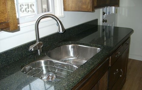 Low-flow kitchen faucet.