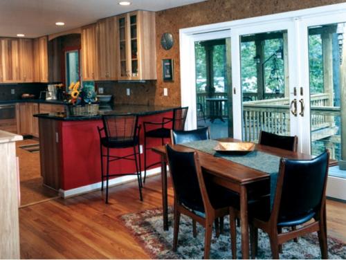 Remodeled kitchen-dining area