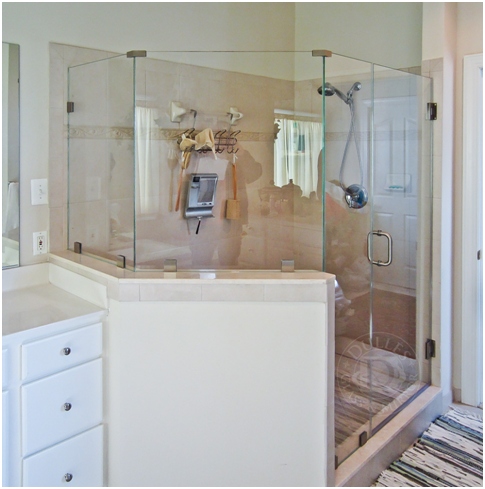 bathroom remodeling project glass shower enclosure