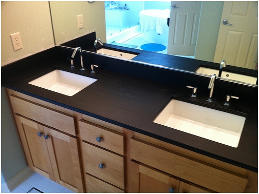 bathroom remodeling project vanity