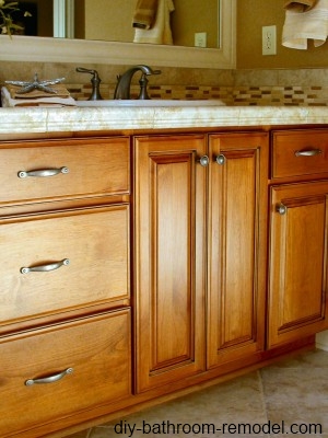 cherry bathroom cabinets