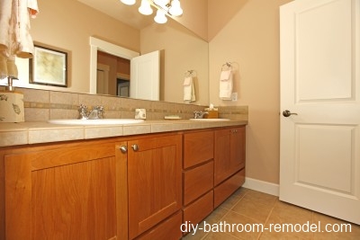 oak bathroom cabinets